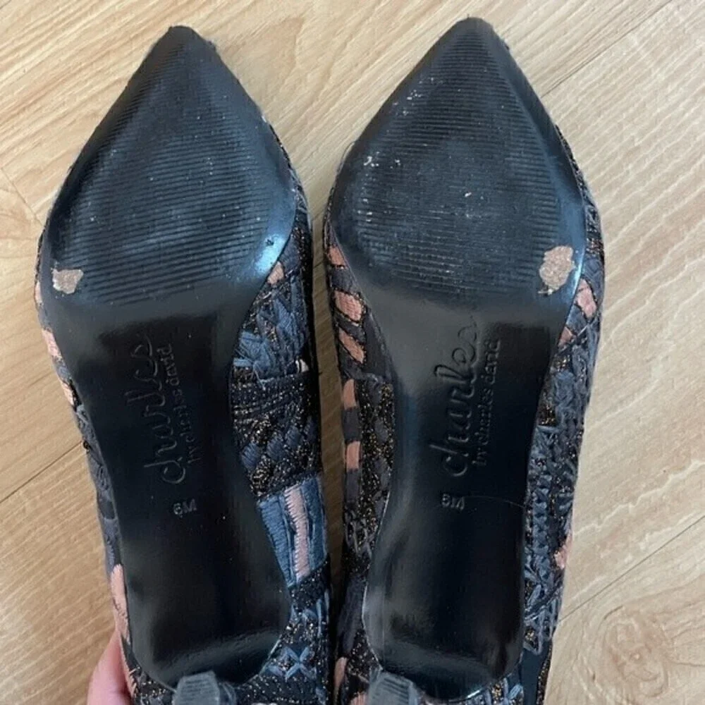Charles David Addie Maxx Aztec Pumps Stiletto Heels Size 6